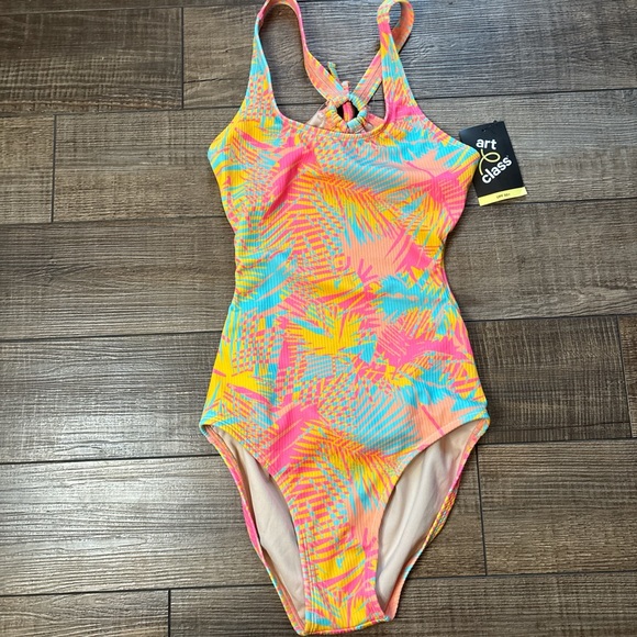 art class Other - Art Class Kids Tropical One-Piece Swimsuit - Pink, Yellow, Blue